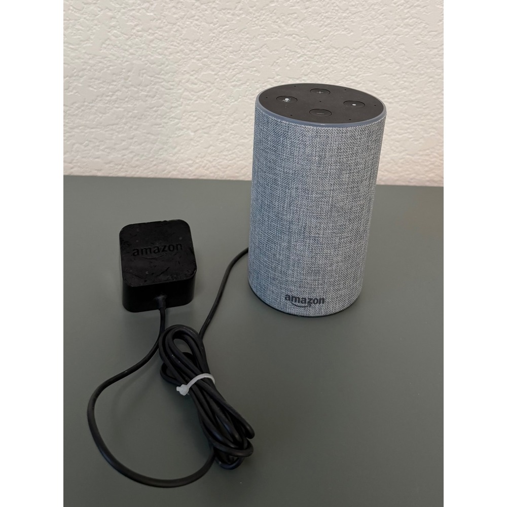 Amazon Echo 2nd Generation Smart Speaker with Power Adapter
